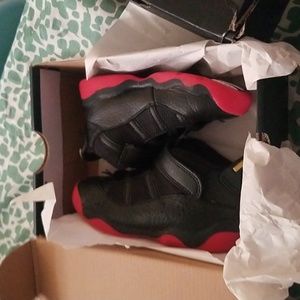 Kids shoes JORDAN 6 RINGS (TD) BLACK/RED 9C